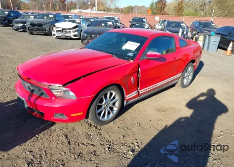 2010 Ford Mustang V6 Premium из США, поврежденный, VIN 1ZVBP8AN0A5117043